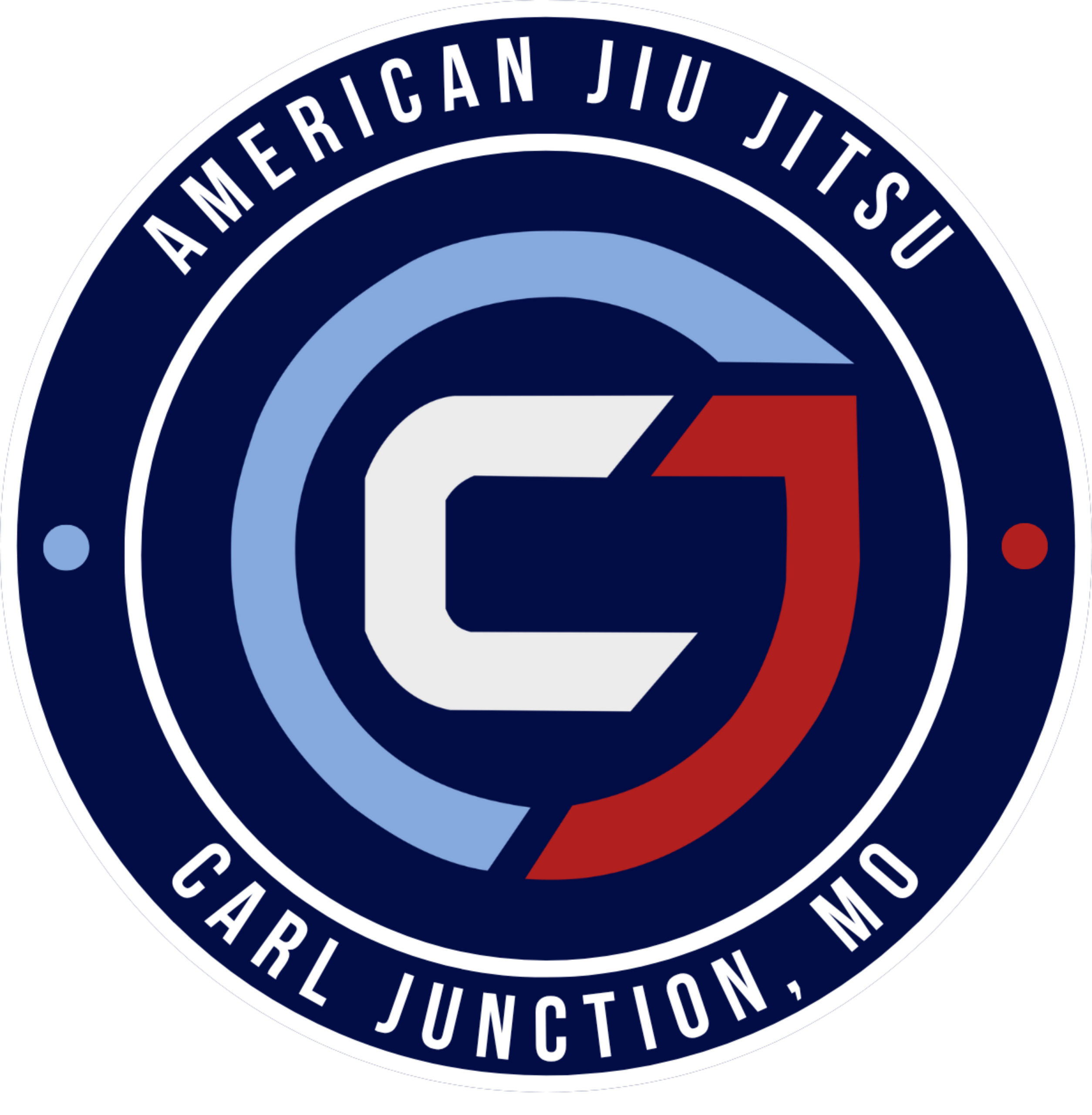 CJ American Jiu Jitsu Logo w Text Round